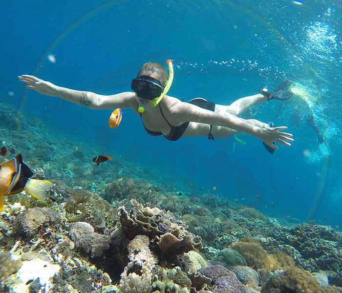 snorkling crystal bay beach, klungkung places of interest