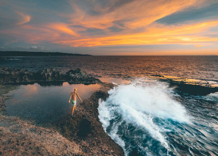 devil tears beach, klungkung places of interest