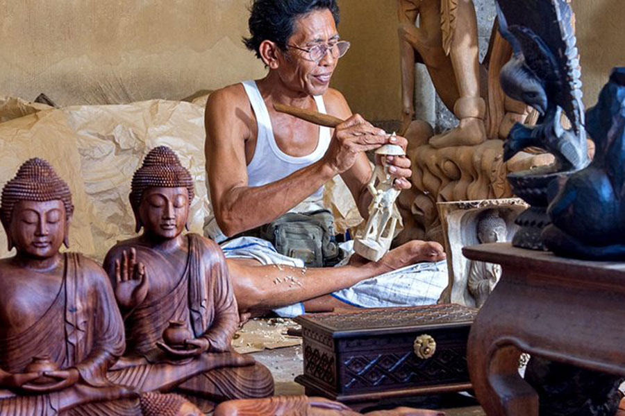 wood carving mas, gianyar places of interest