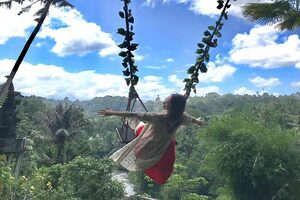 bali romantic single swing, desa swing